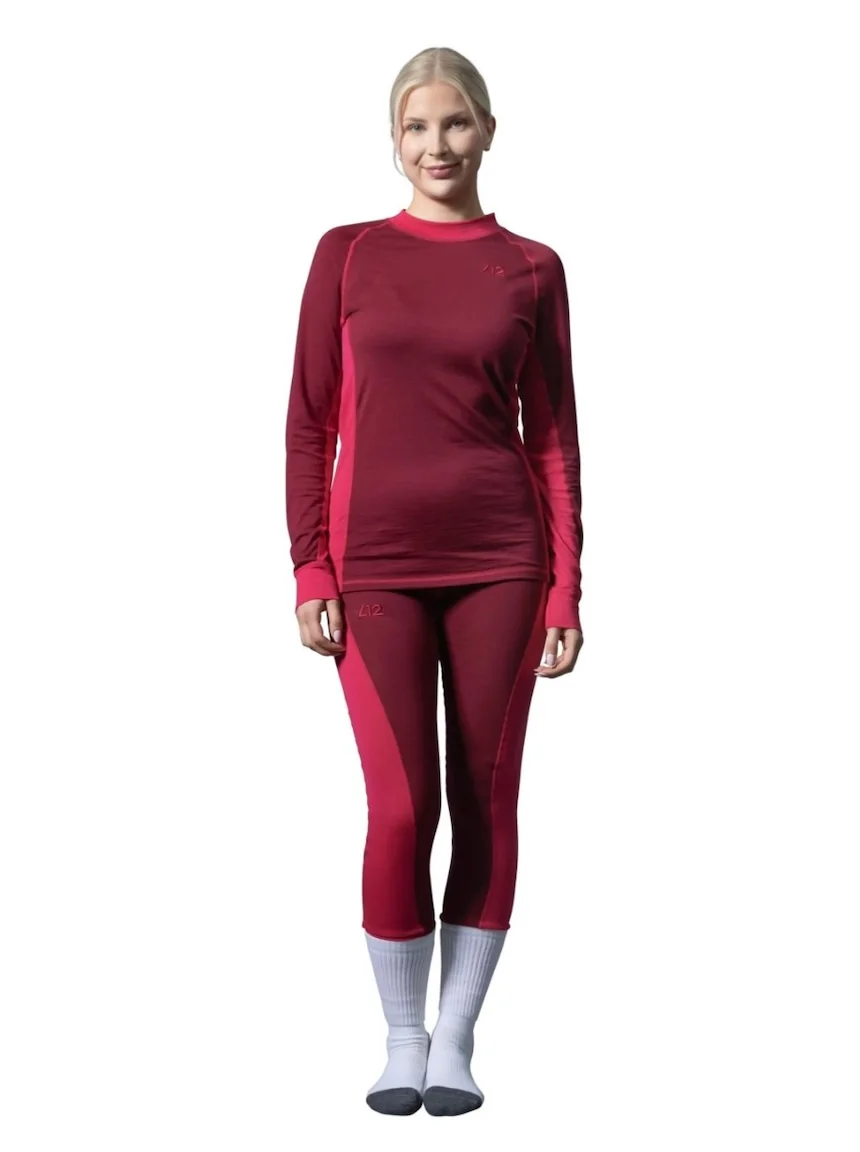 Luode12 naisten pitkähihainen aluspaita merinovillaa