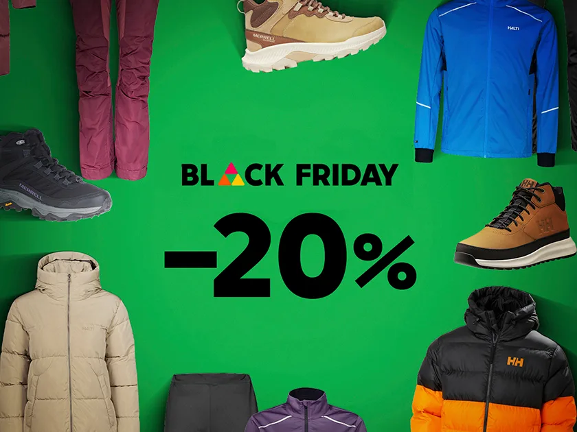 Prisman Black Friday: Vaatteita ja kenkiä -20 % alennuksella.