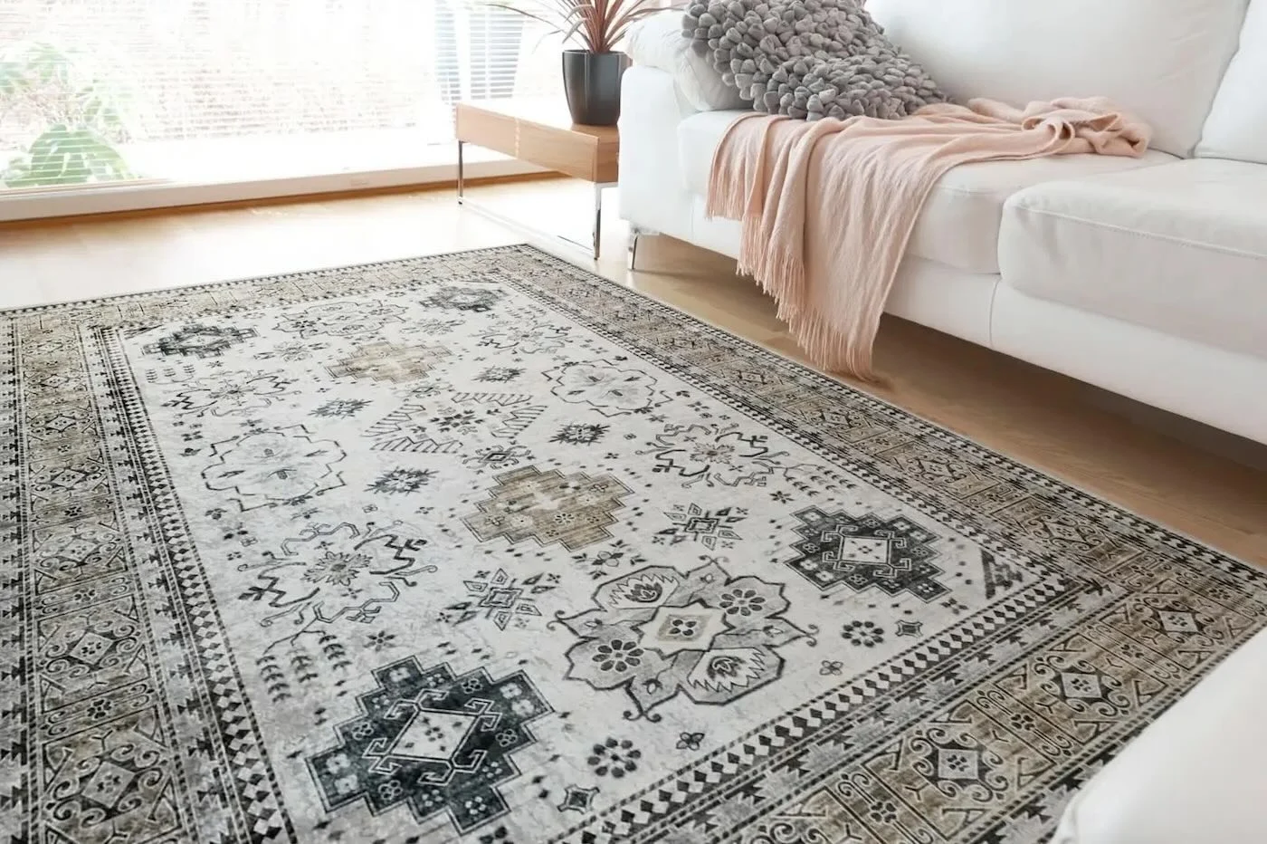 Jysmä matto Irina sileäpintainen 160x230 vaaleanharmaa 