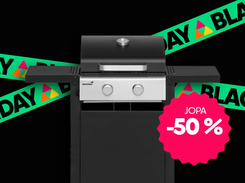 Mustang-grilli jopa 50 % edullisemmin.