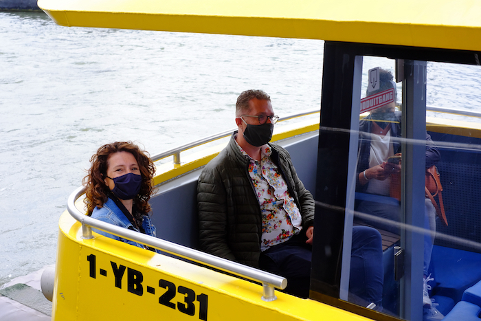 medewerkers RET in watertaxi