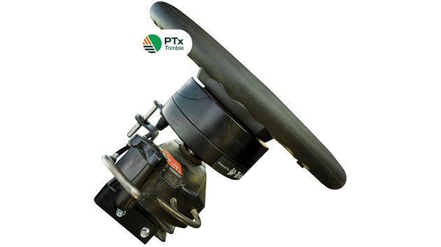 PTx Trimble’s Autopilot™ steering system wheel with autopilot components