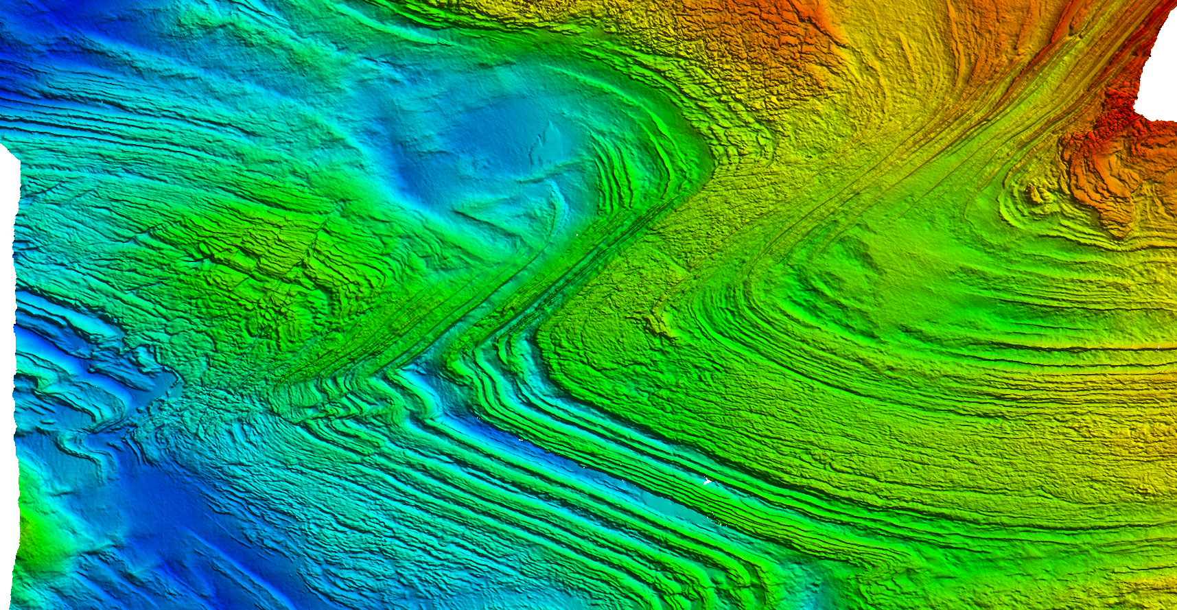 Data sample of Applanix technology, as used by GSI to map Ireland’s ocean floors, 0 – 120 metres in depth.