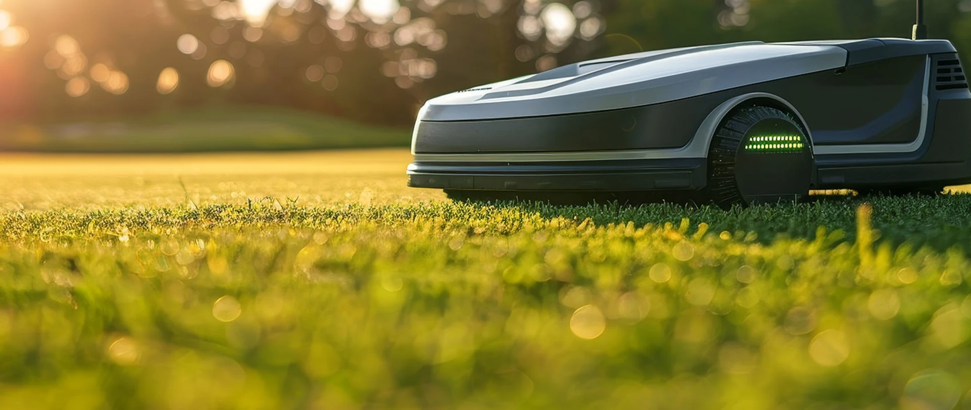 Autonomous lawnmower on a golf course