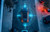 Autonomous car going down a small street