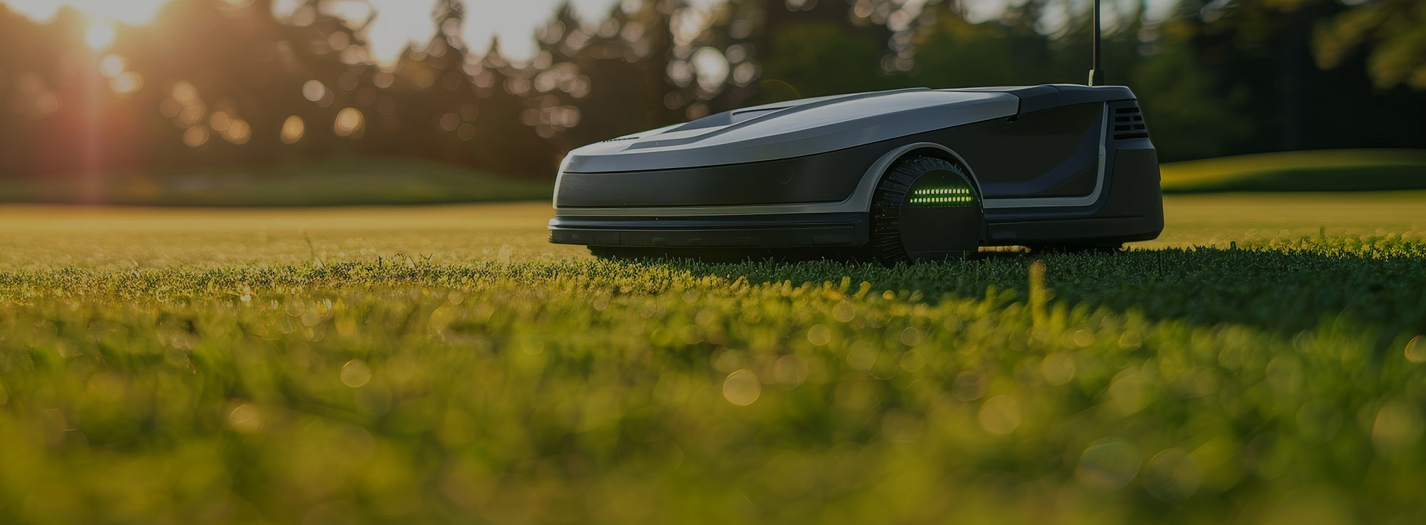 Autonomous lawnmower on a golf course