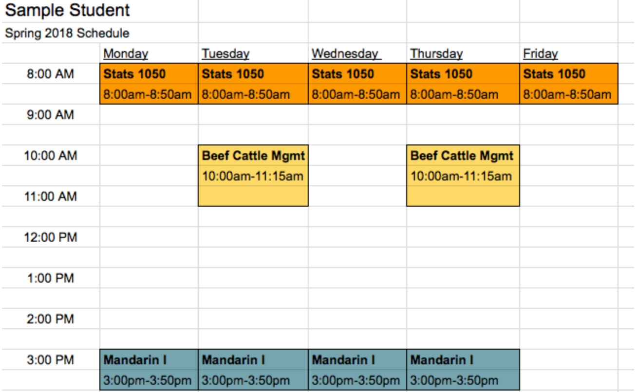 Google Sheets Screenshot