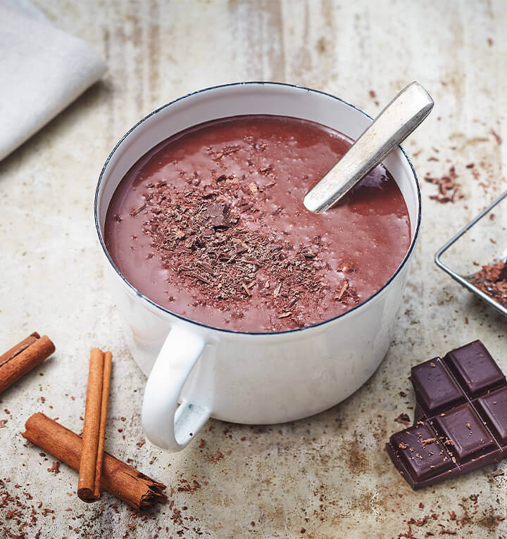 recette LACTEL CHOCOLAT CHAUD ONCTUEUX
