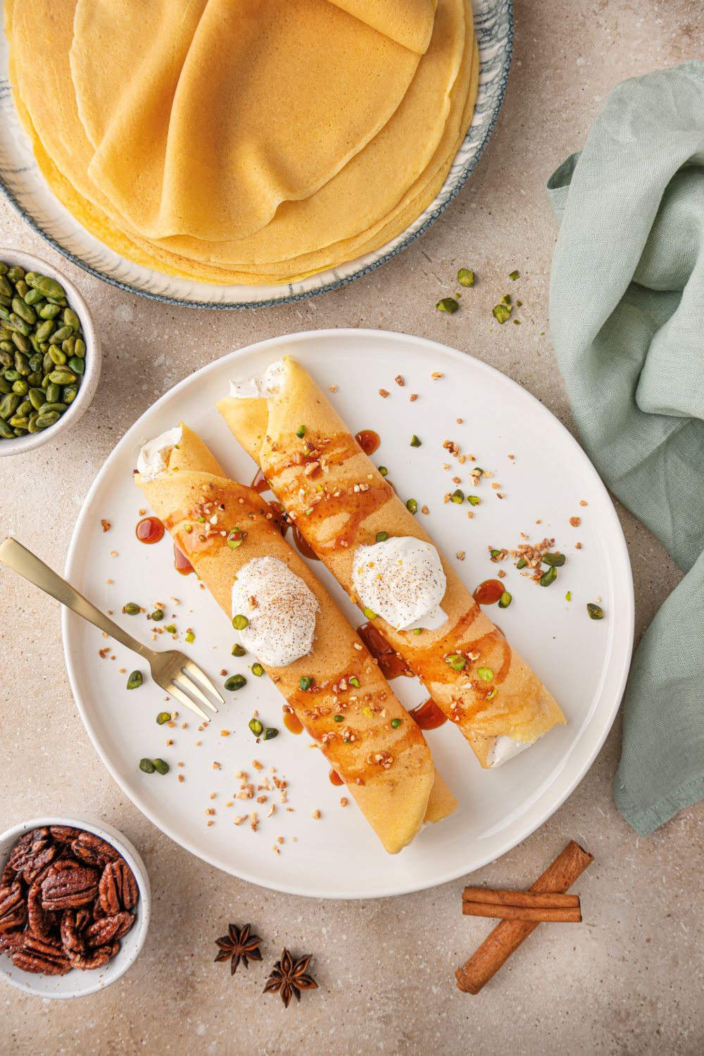 Recette Lactel Crêpes Pumpkin Space Latte