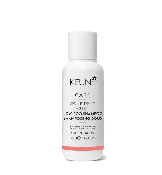 foto van de fles Keune Care Confident Curl Low-Poo Shampoo travel sizes