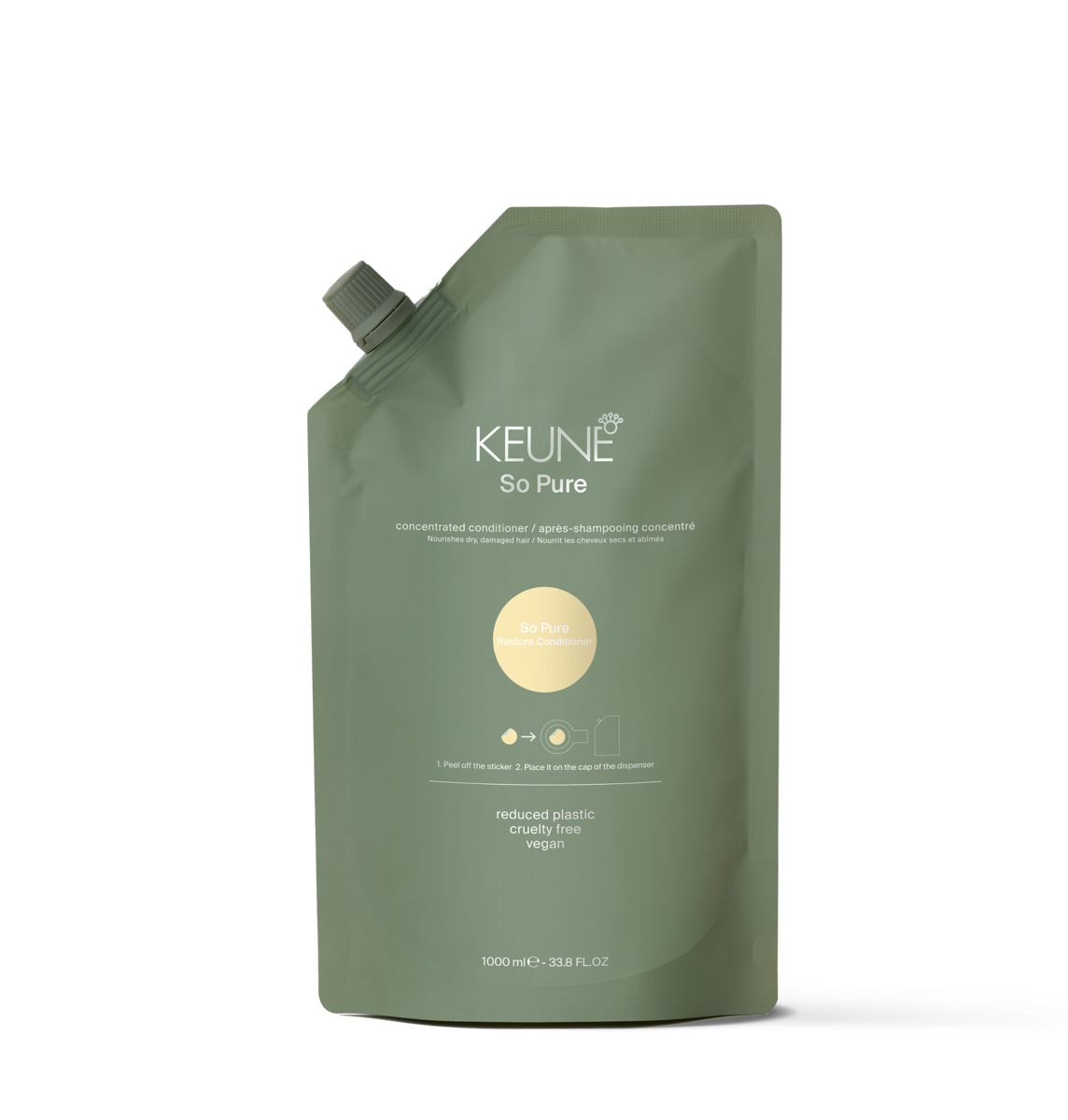 keune So Pure Restore Conditioner Refill - 1000ml