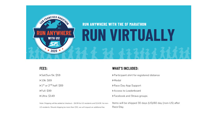 San Francisco Marathon Run Virtually