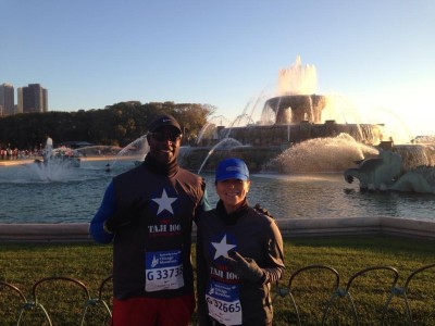 Chicago Marathon - Bertrand and Becky