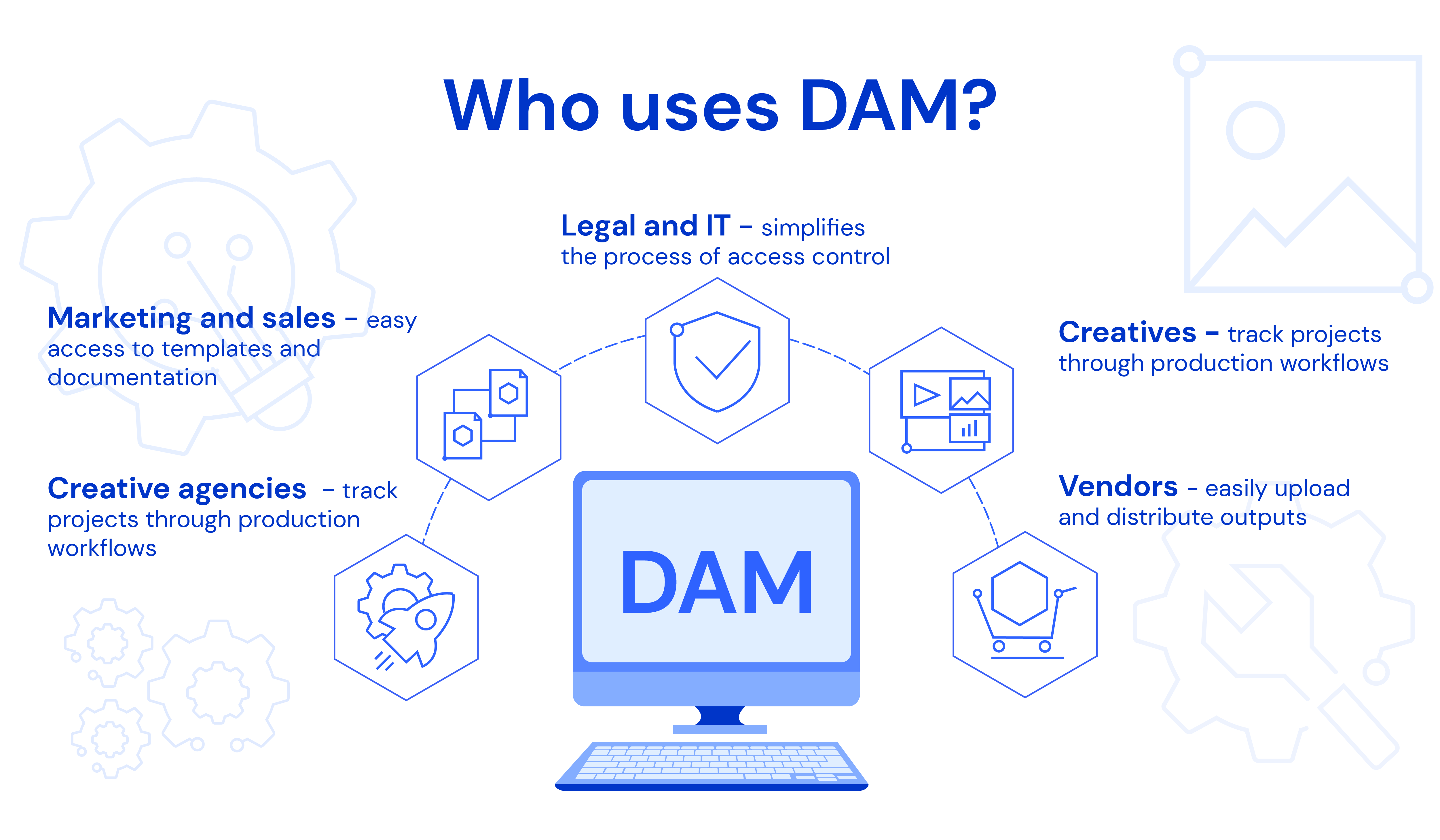 Who uses a DAM