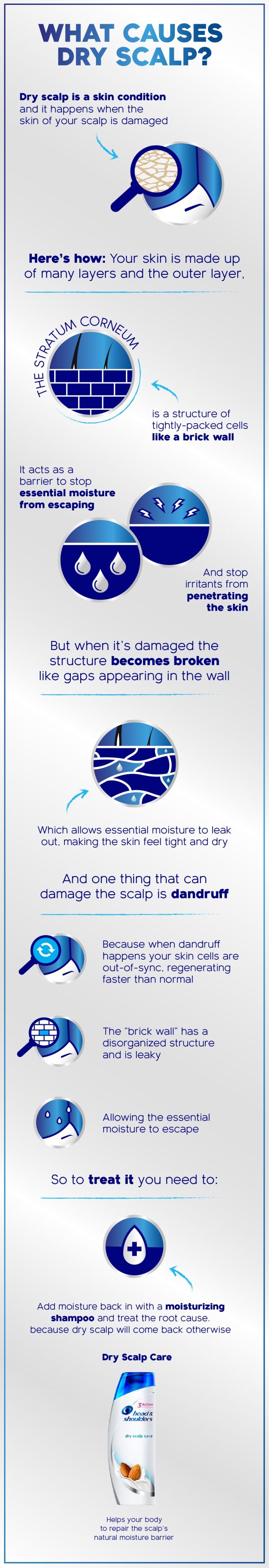 What causes dry scalp?