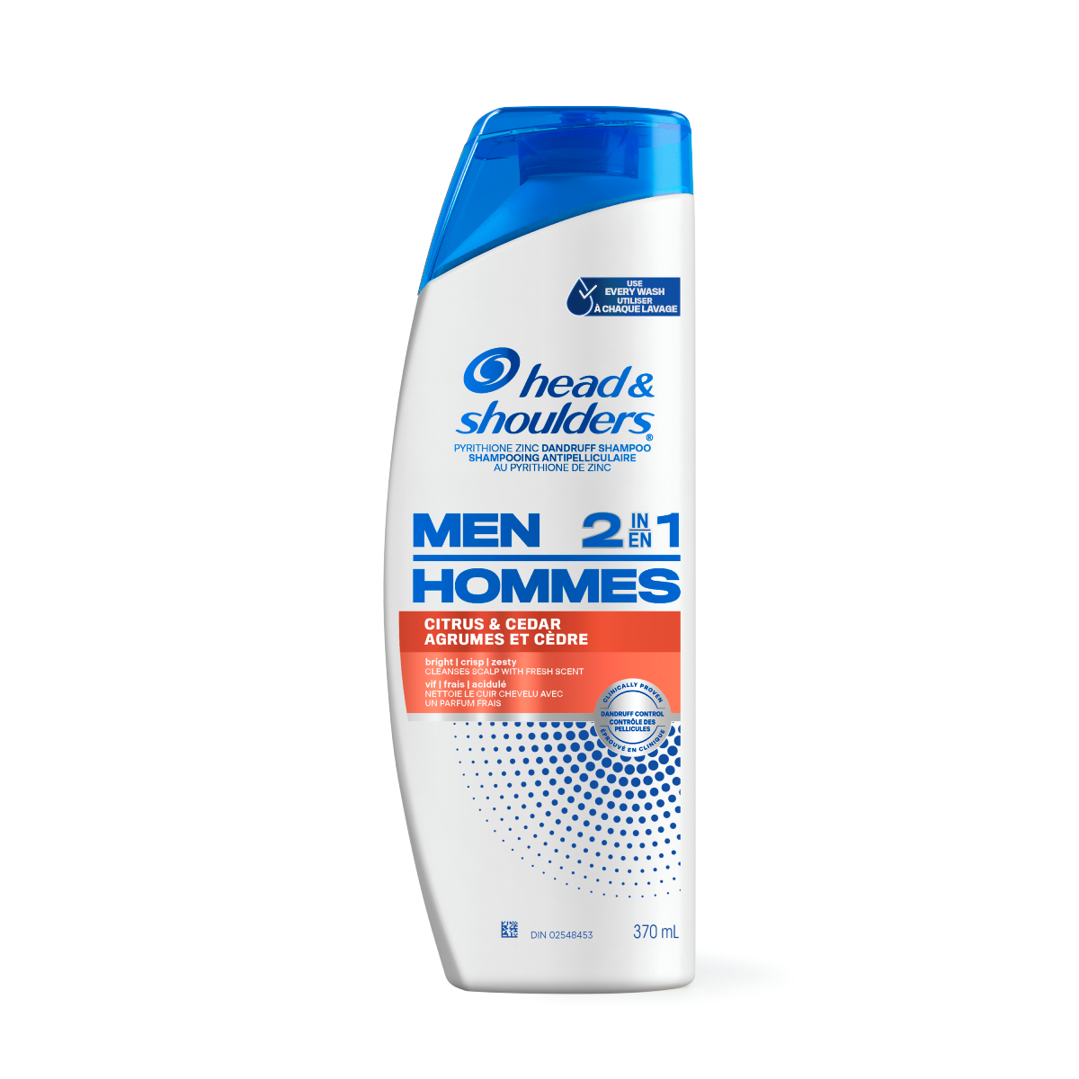 2 in 1 Dandruff Shampoo and Conditioner for Men, Citrus & Cedar