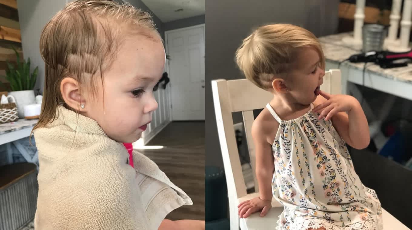Hairstylist Turns Toddler's Unfortunate Haircut Accident Into One Rad 'Do |  Mom.com