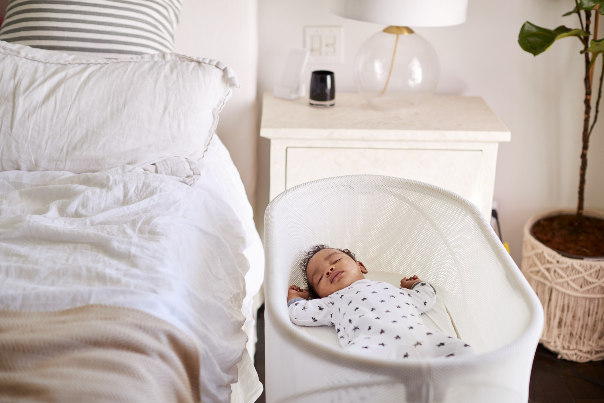 bed for baby next to bed