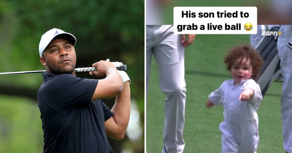 Pro Golfer Harold Varner III's Toddler Runs onto the Green During