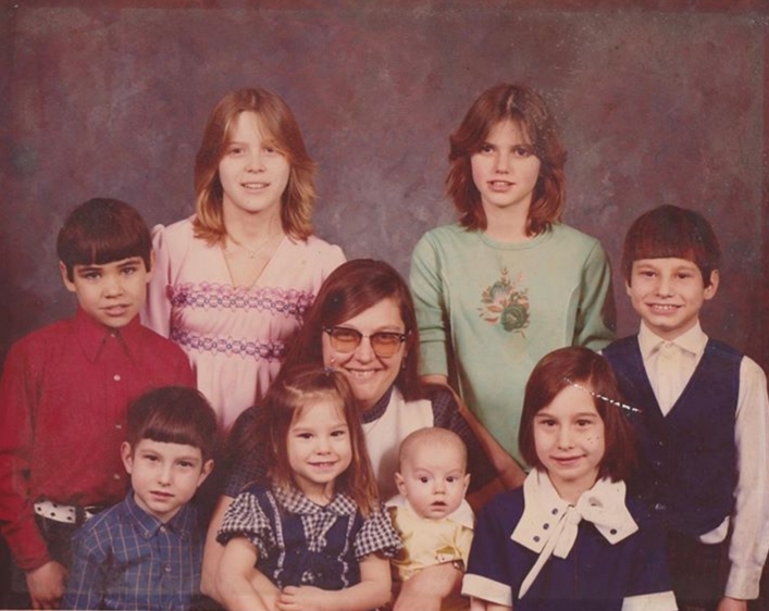 Anne Peshka and her adoptive family