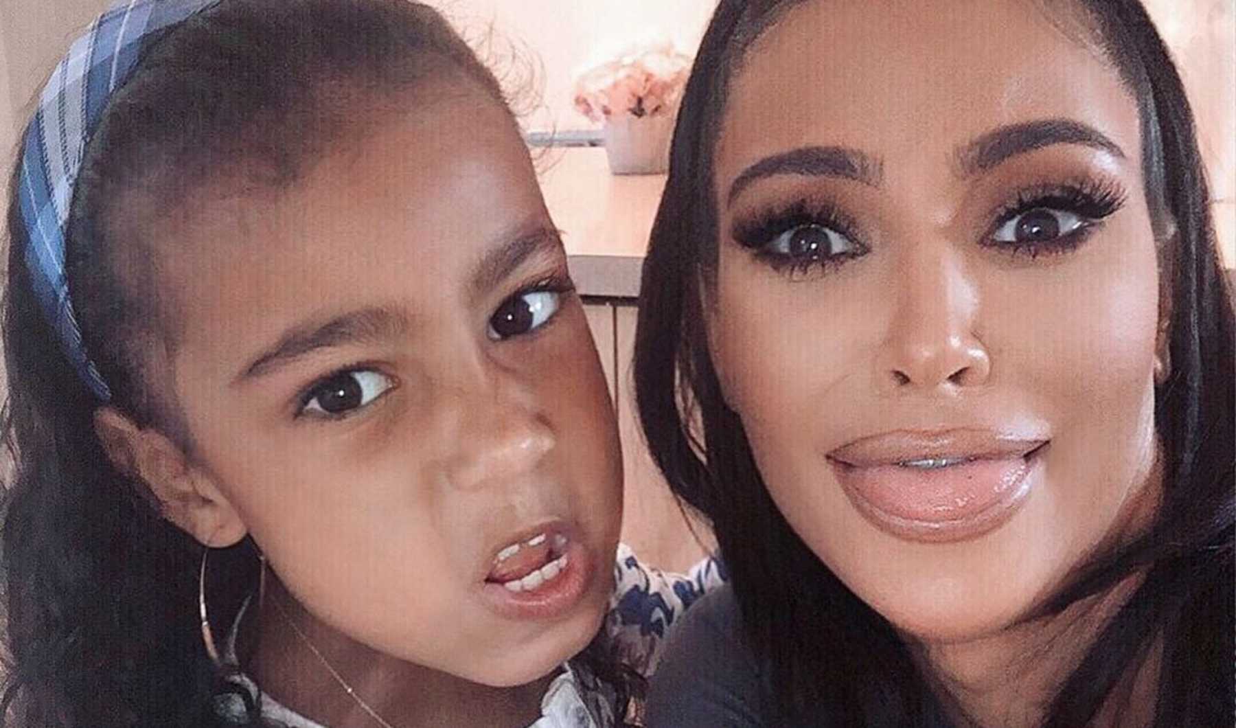 North West Turns Kim Kardashian Into The Grinch