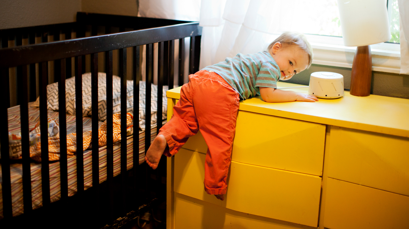 Stop baby climbing 2024 out of cot