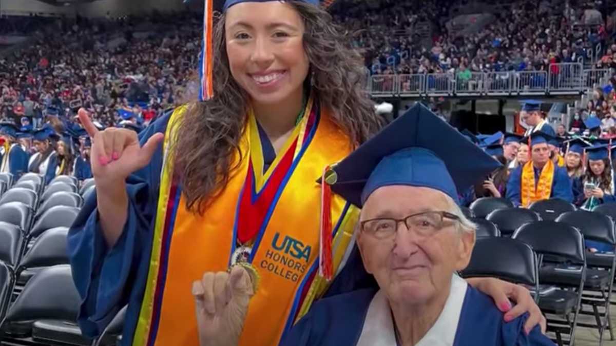23-Year-Old College Student Proudly Graduates on the Same Day as Her 88 ...
