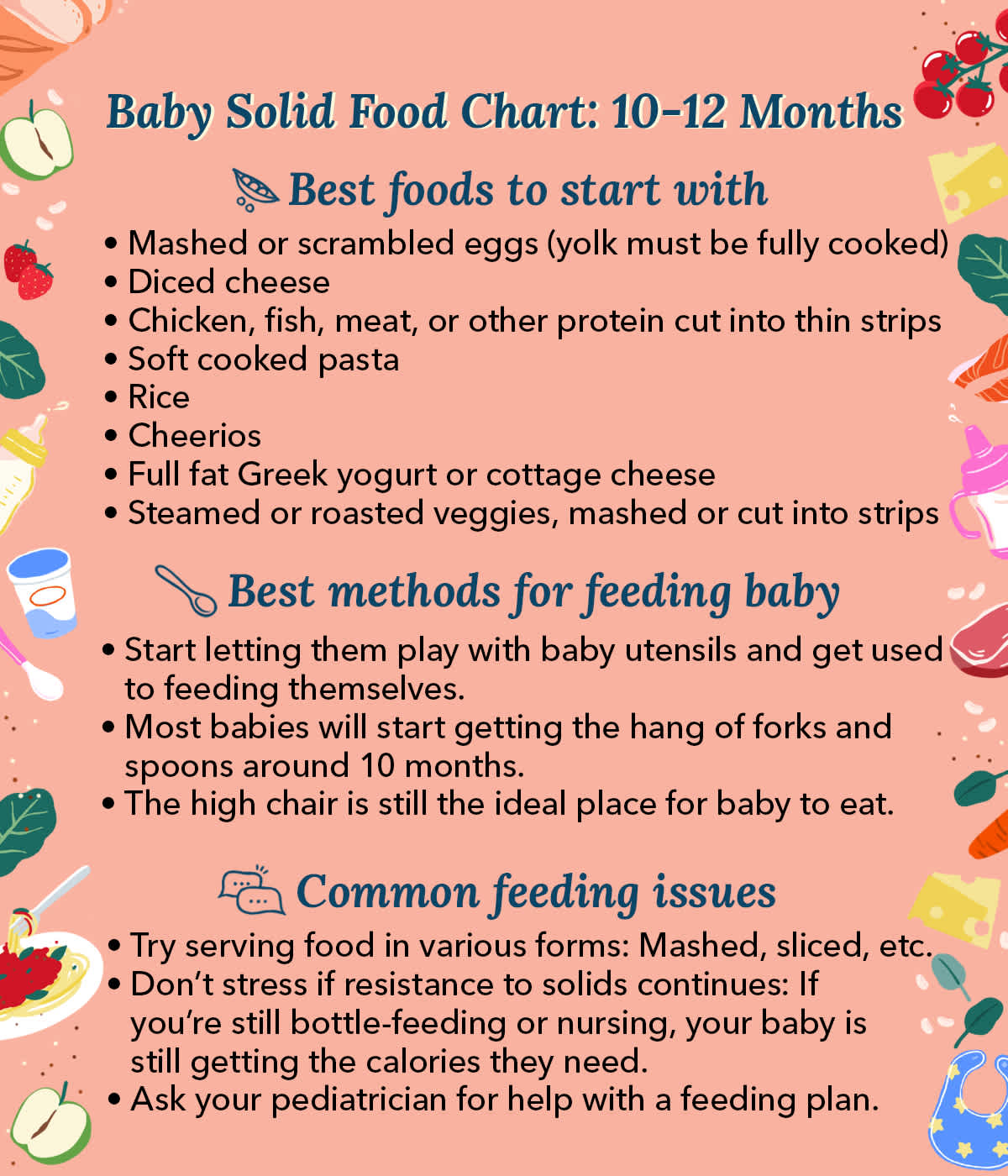 10-Month-Old's Feeding Schedule: What to Feed a 10 Months Old Baby