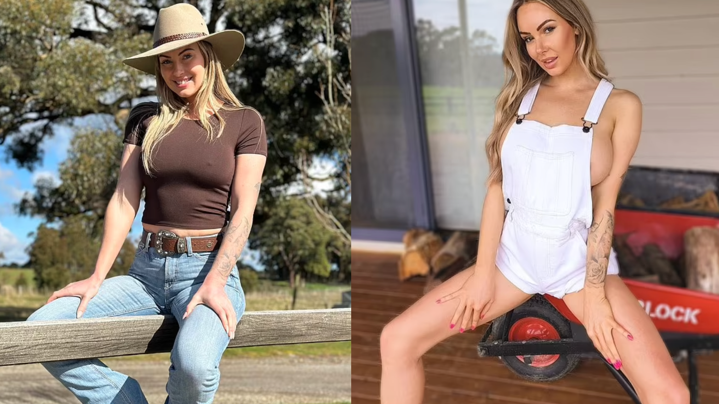 Mom of Two Does Yard Work on Her Farm Naked to Make Money for Her Family Mom