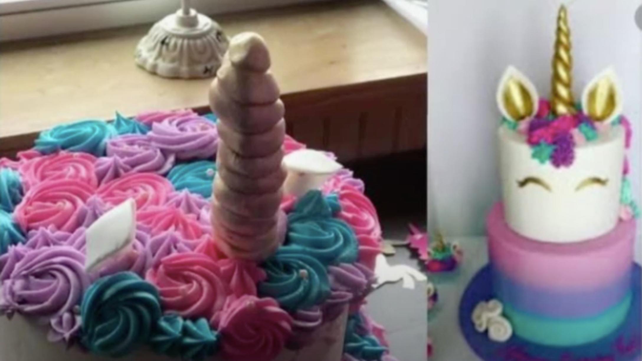 Mum's Attempt At Making Unicorn Cake Ends Up Looking Like A Sex Toy -  LADbible