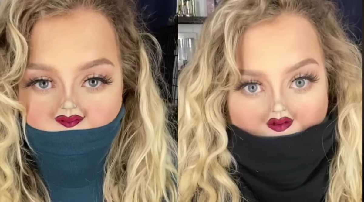 krans Etablere Email Woman Paints a 'Tiny Face' on the Tip of Her Nose With Makeup and We Can't  Stop Watching | Mom.com