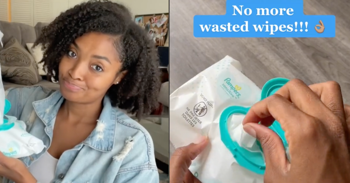 This Mom's Clever Hack Ensures You Actually Take *Just One* Baby Wipe