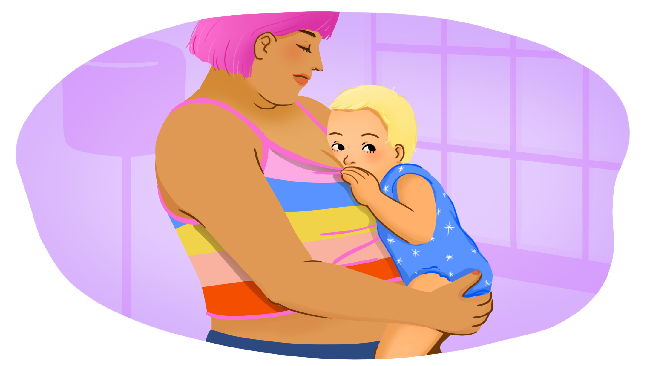 pregnant-mom-nursing