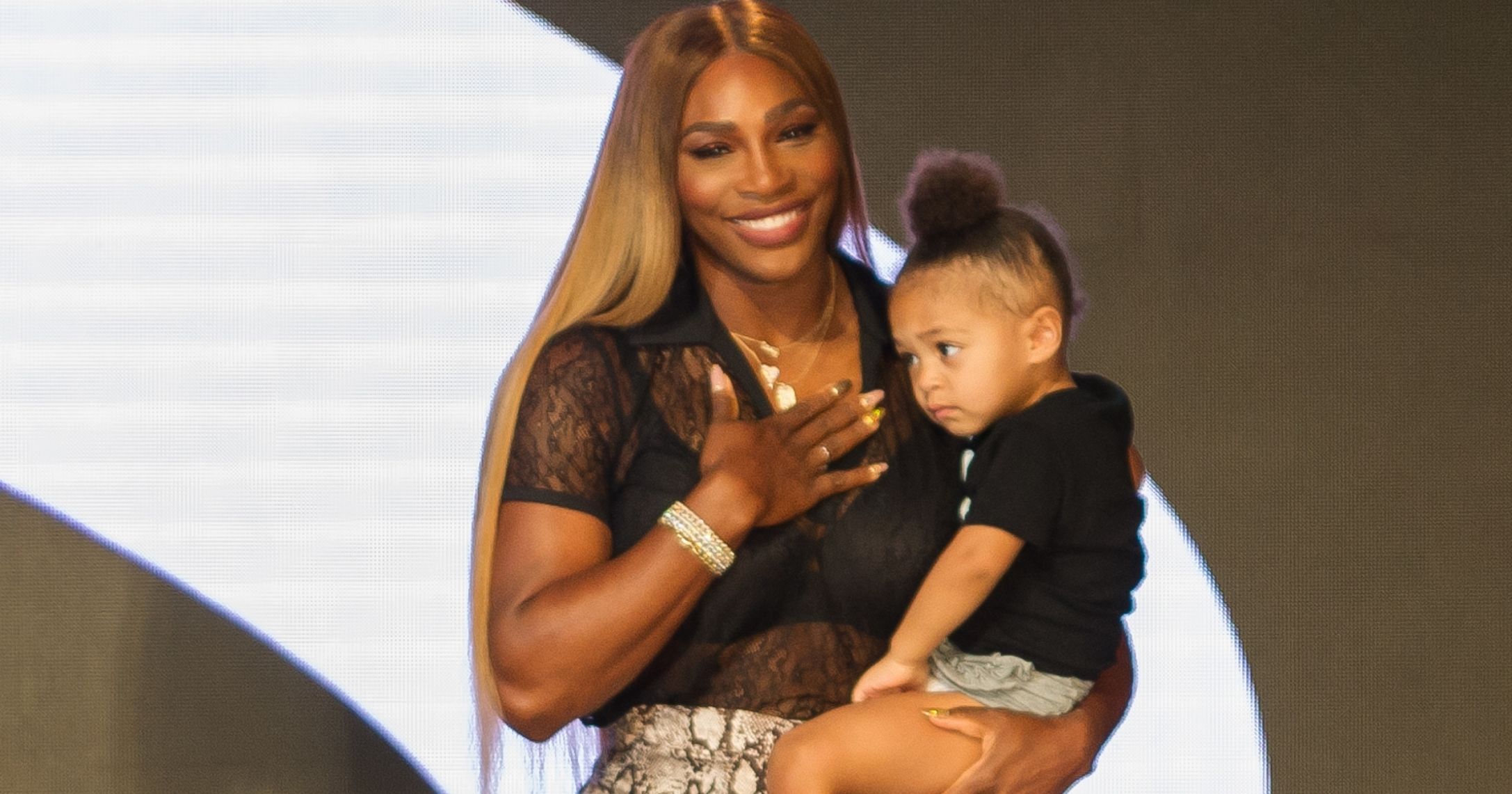 Serena Williams' daughter Olympia shows mom who's the boss