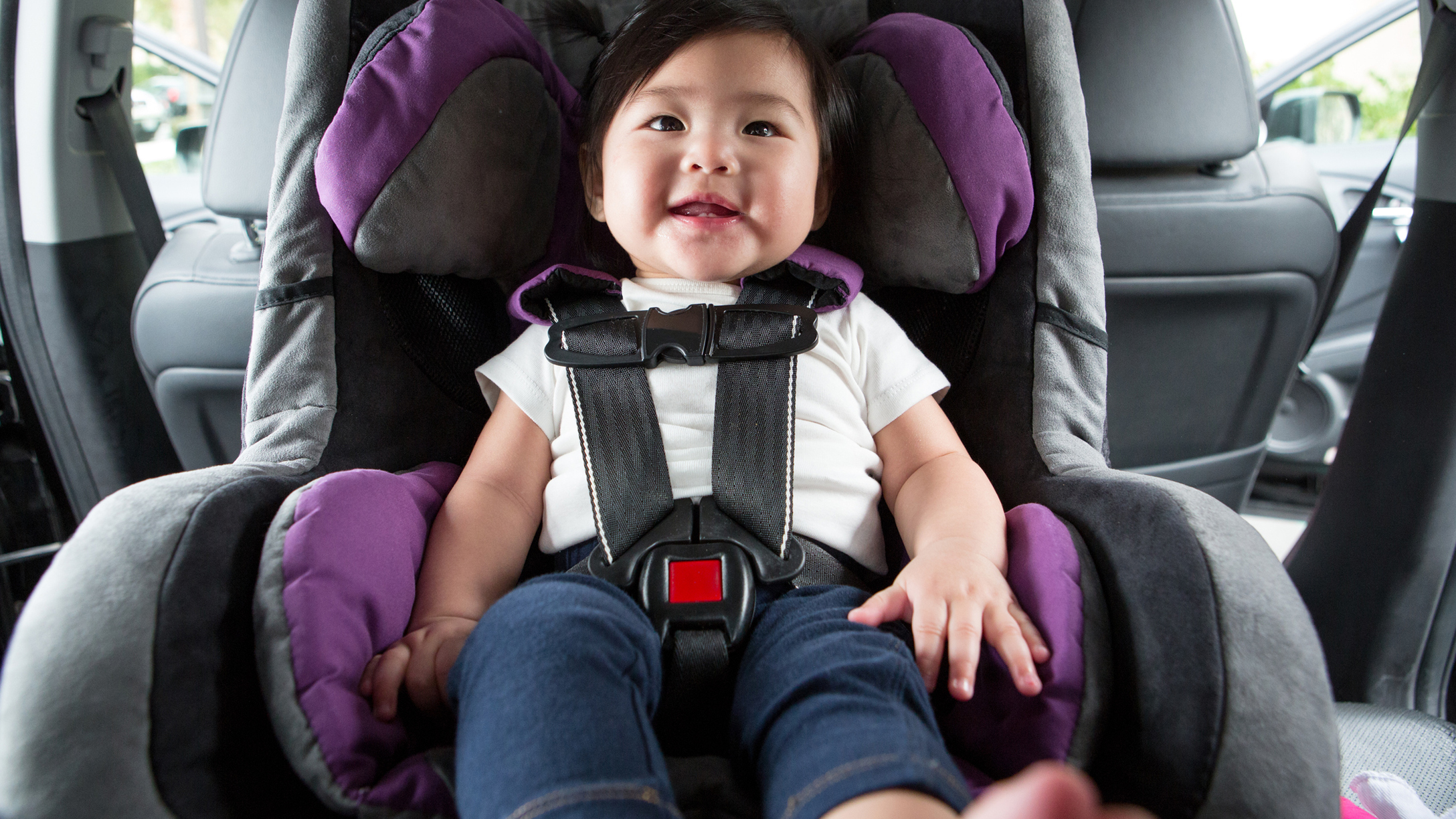 Baby spits up when deals put in car seat