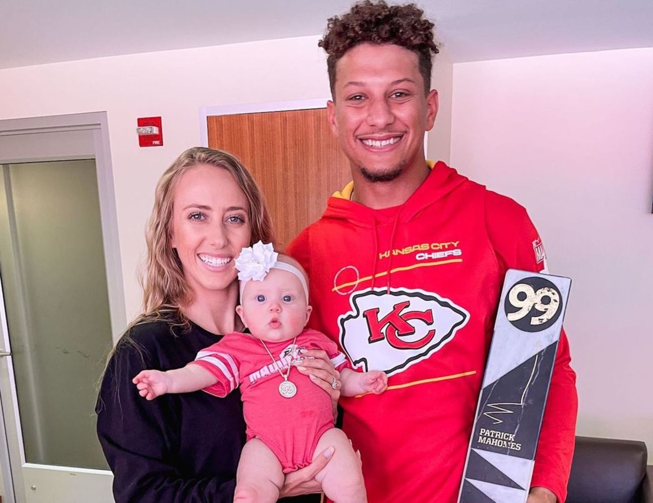 Patrick Mahomes and Brittany Matthews Share Family Photo with Baby