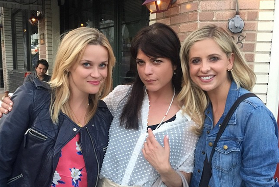 Sarah Michelle Gellar Selma Blair Reenact Famous Kiss