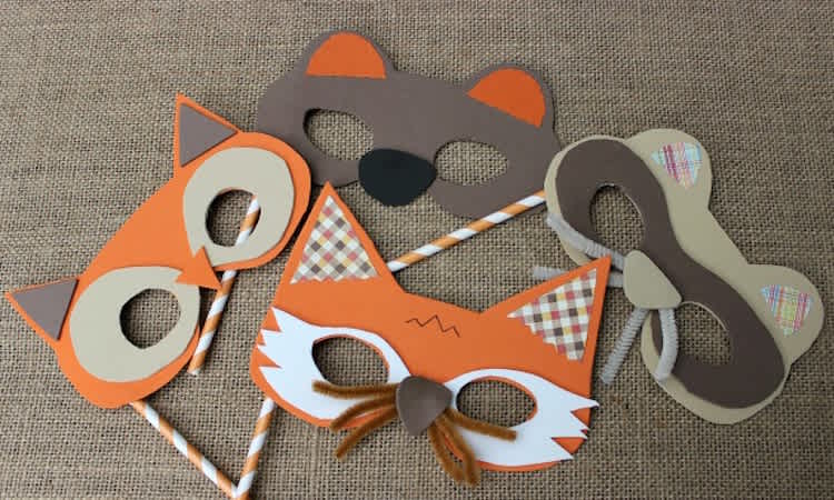 5 Paper Animal Masks for Kids - DIY Masks for Kids - 10 Minutes of Quality  Time