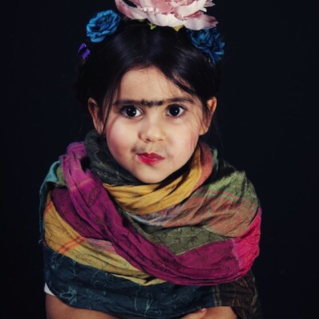 Kids Dressed Like Frida Kahlo 
