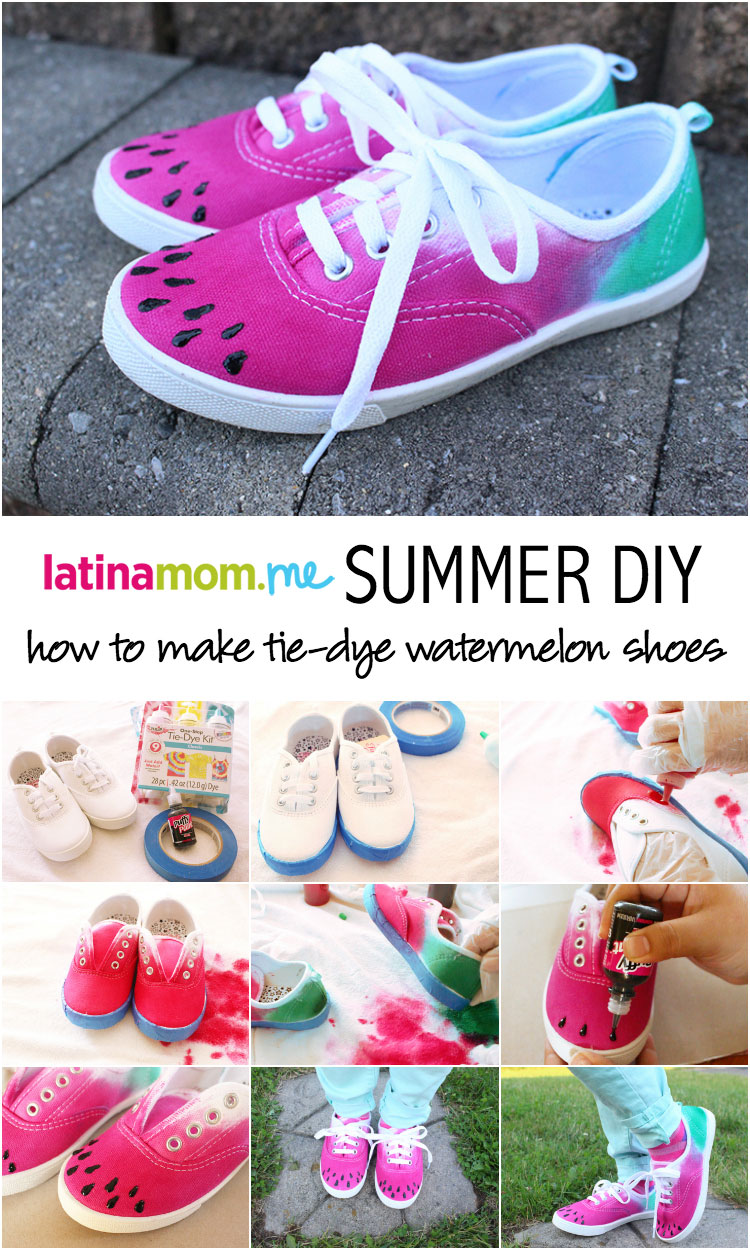 DIY Tie-Dye Watermelon Shoes | Mom.com