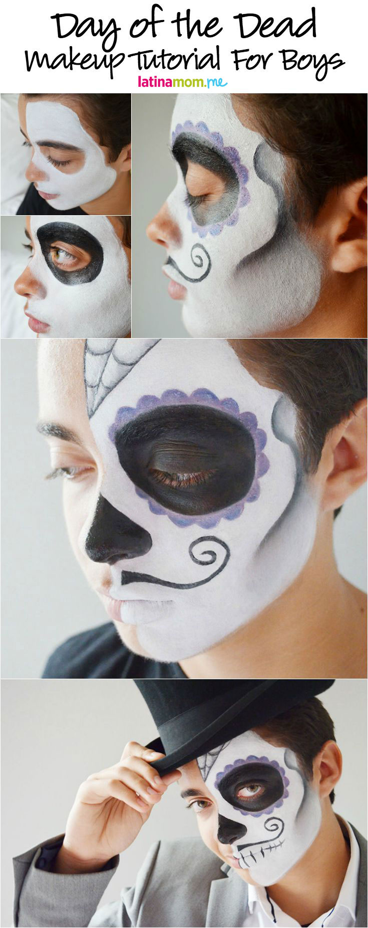 Day Of The Dead Makeup Tutorial For Guys Mugeek Vidalondon