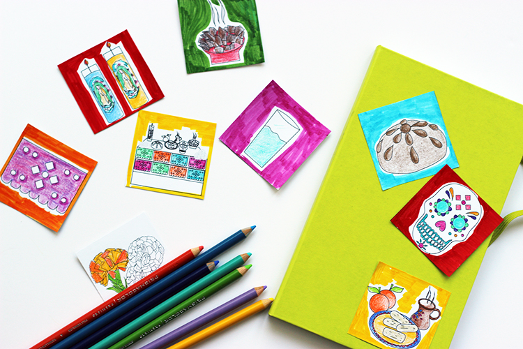 Day Of The Dead Printable Stickers Mom Com