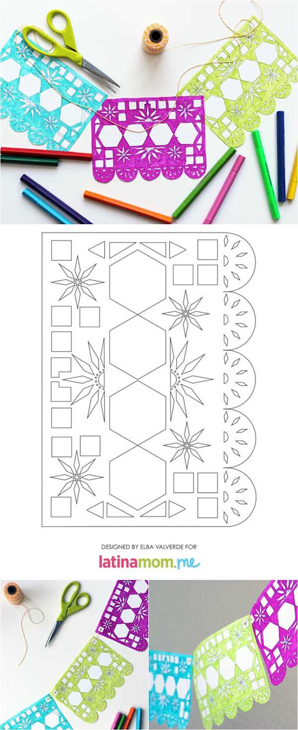 Papel Picado Coloring Pages