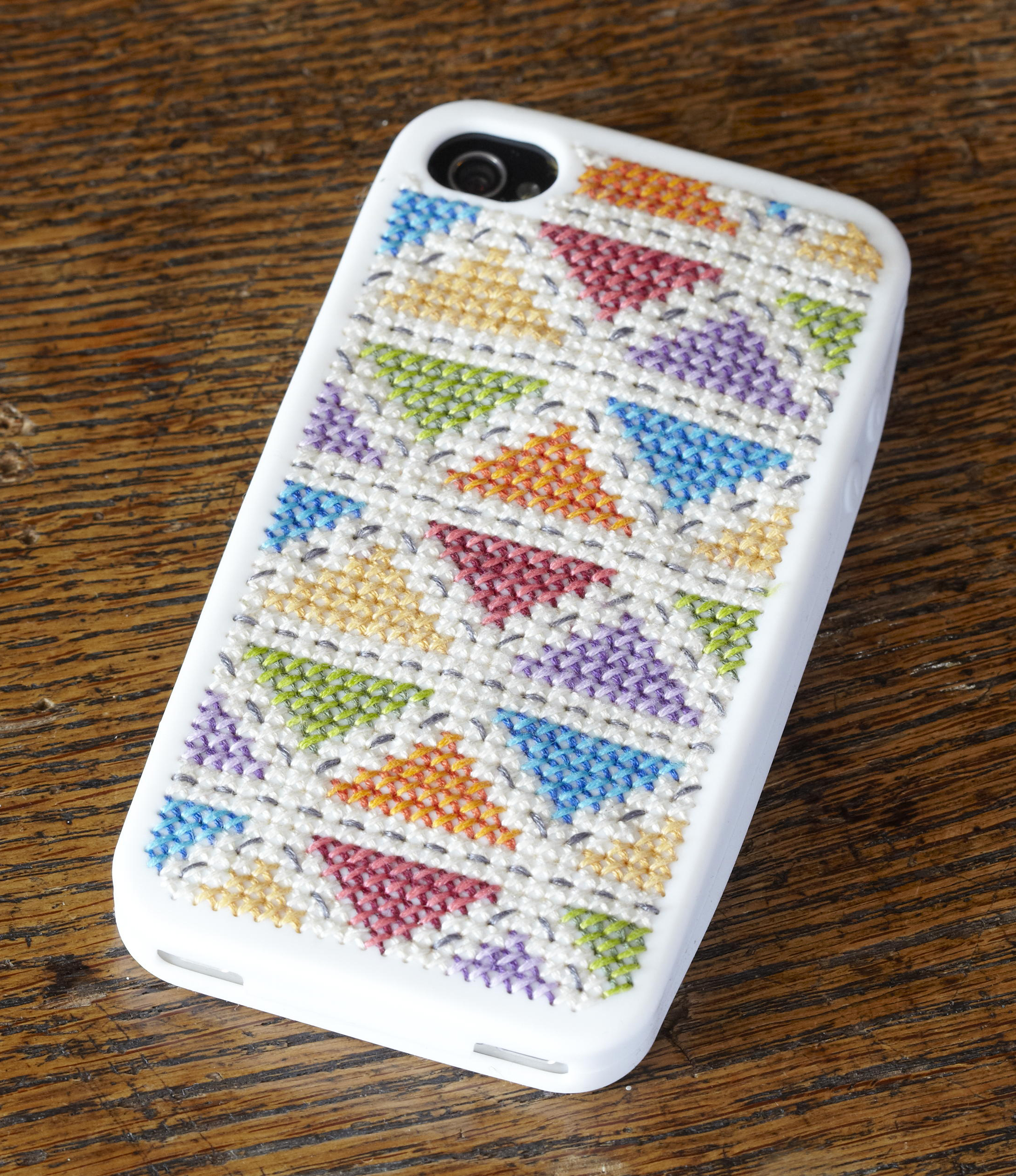 DIY Cross Stitch Cellphone Case Mom