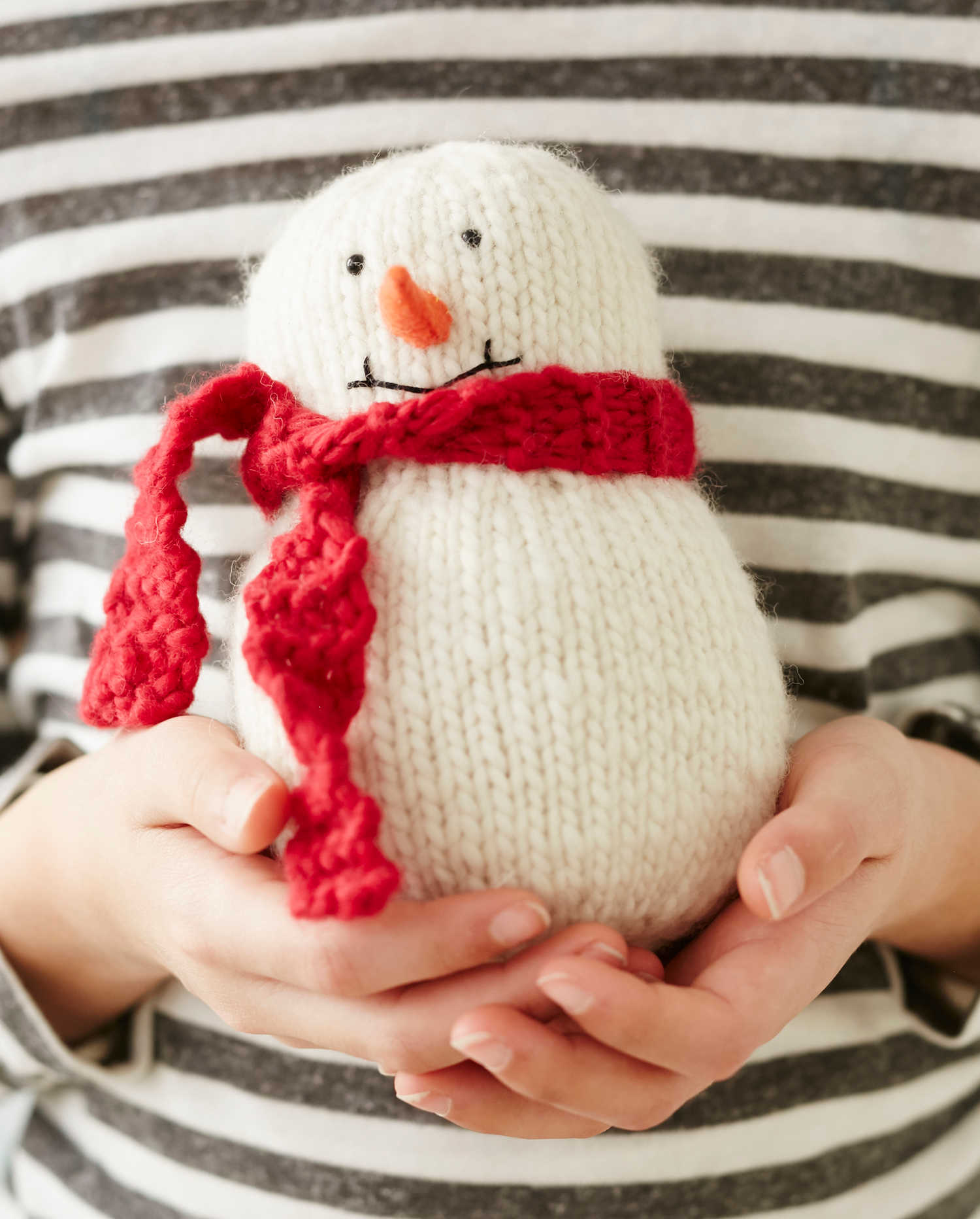 DIY Knit Snowman