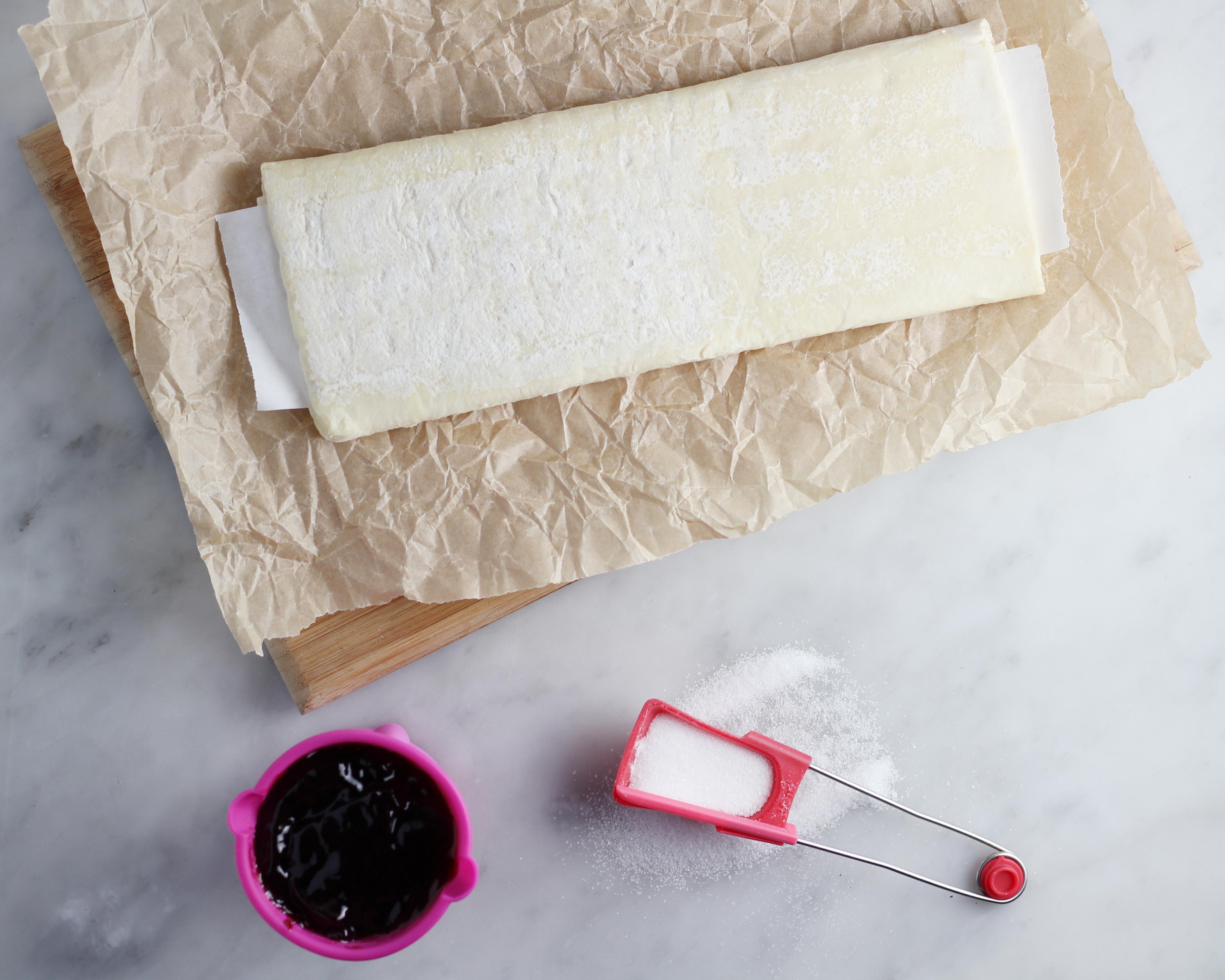 Raspberry Palmier Hearts for Valentine's Day!