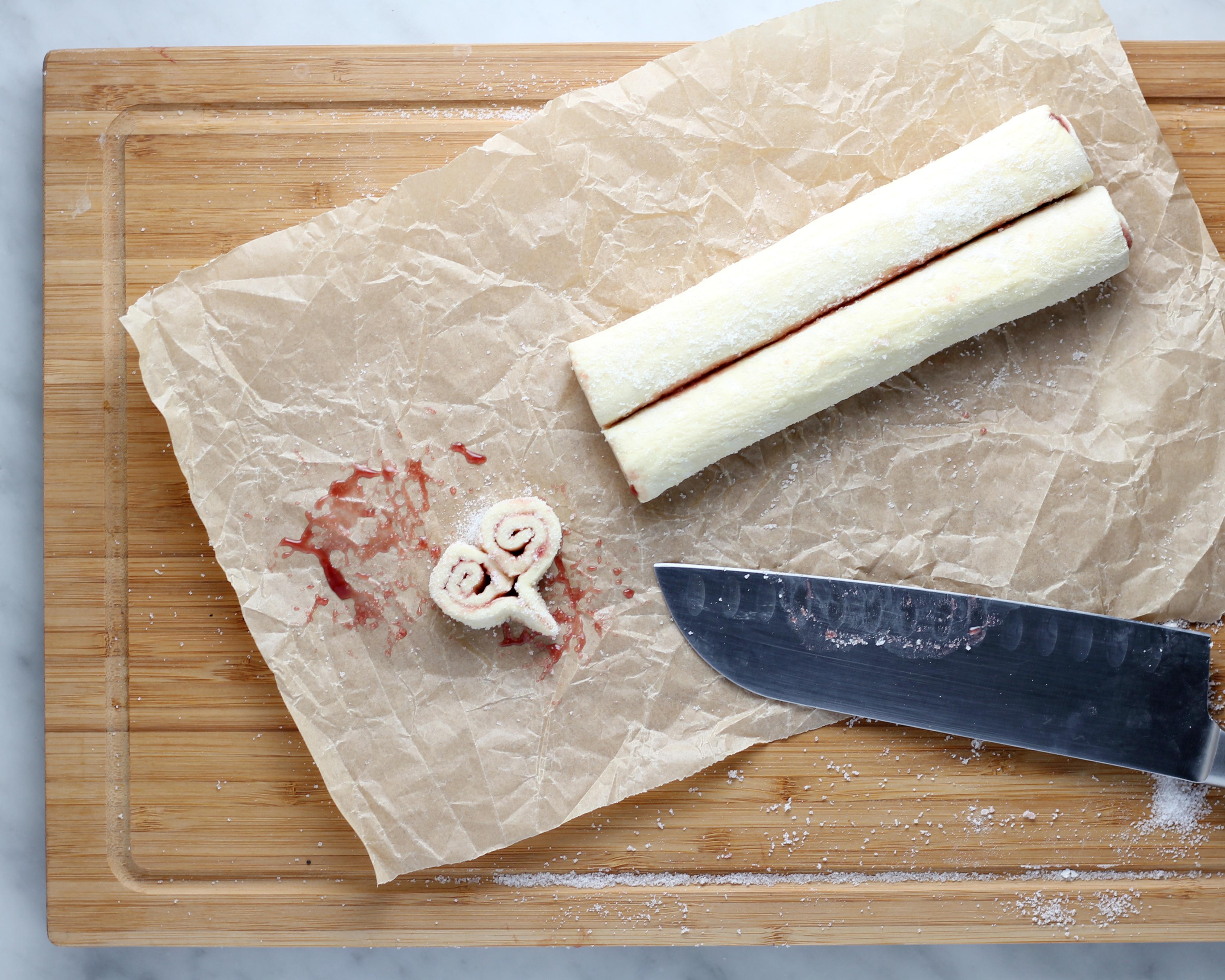 Raspberry Palmier Hearts for Valentine's Day!