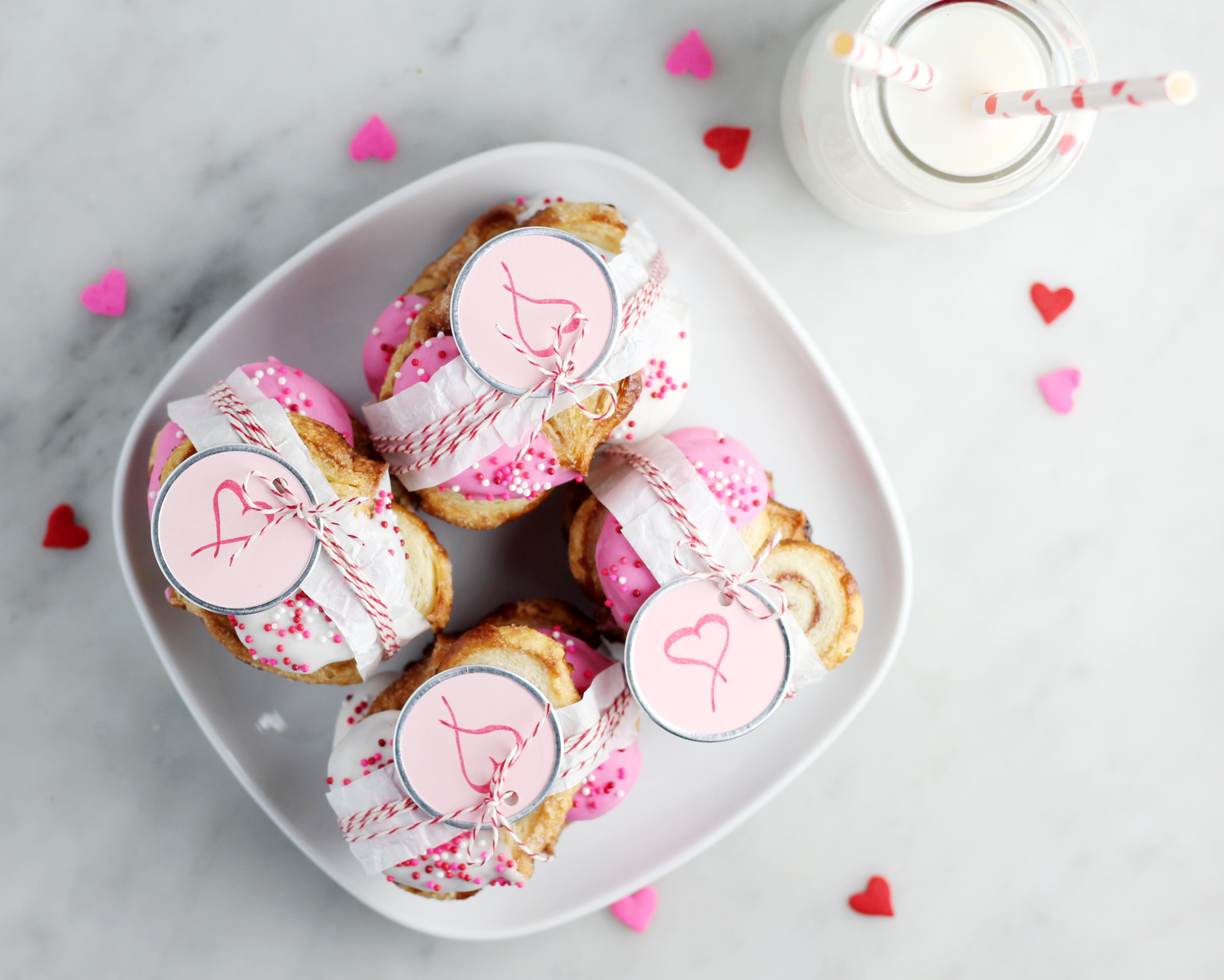 Raspberry Palmier Hearts for Valentine's Day!