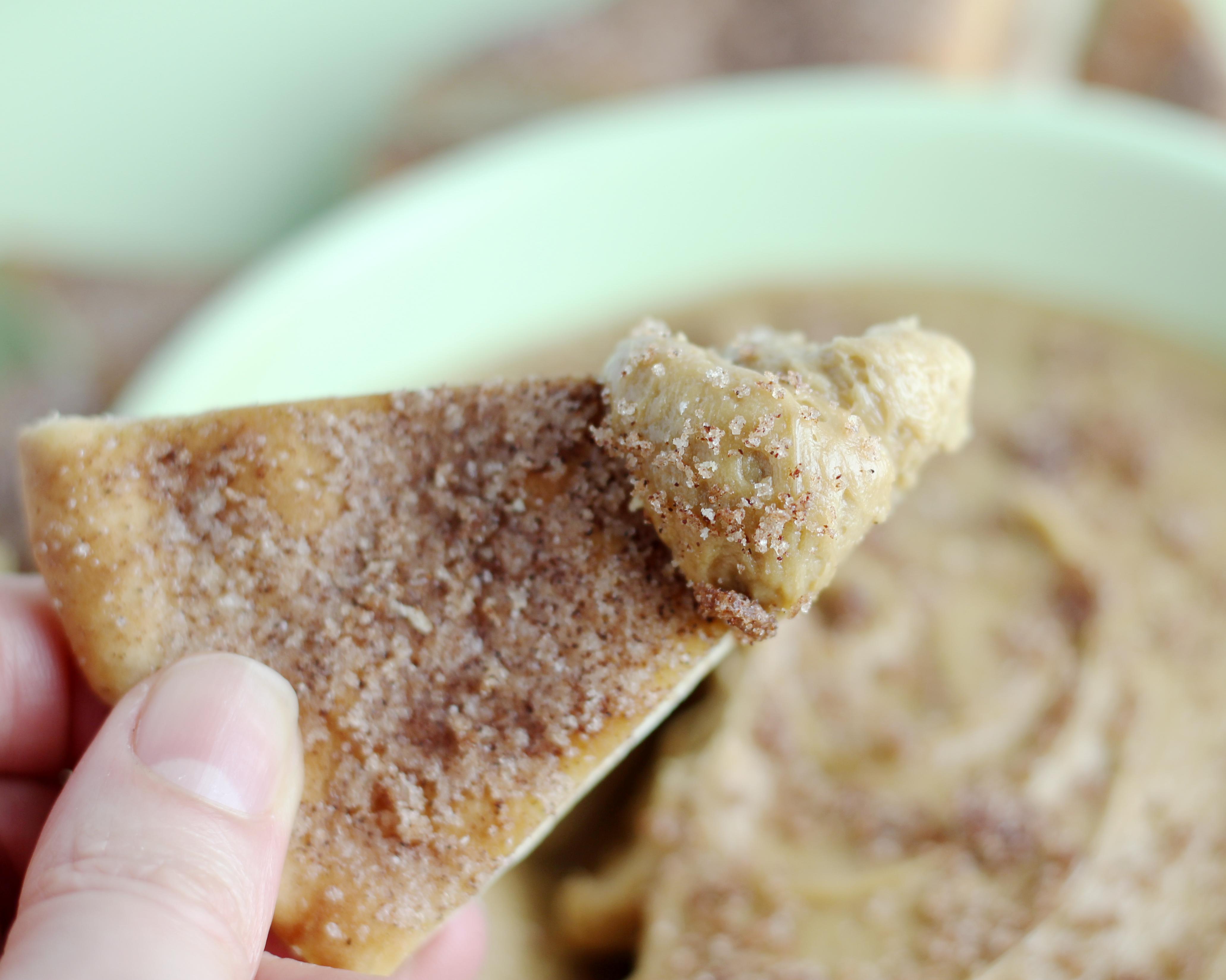 Cookie Butter Dip with CinnamonSugar Pita Chips