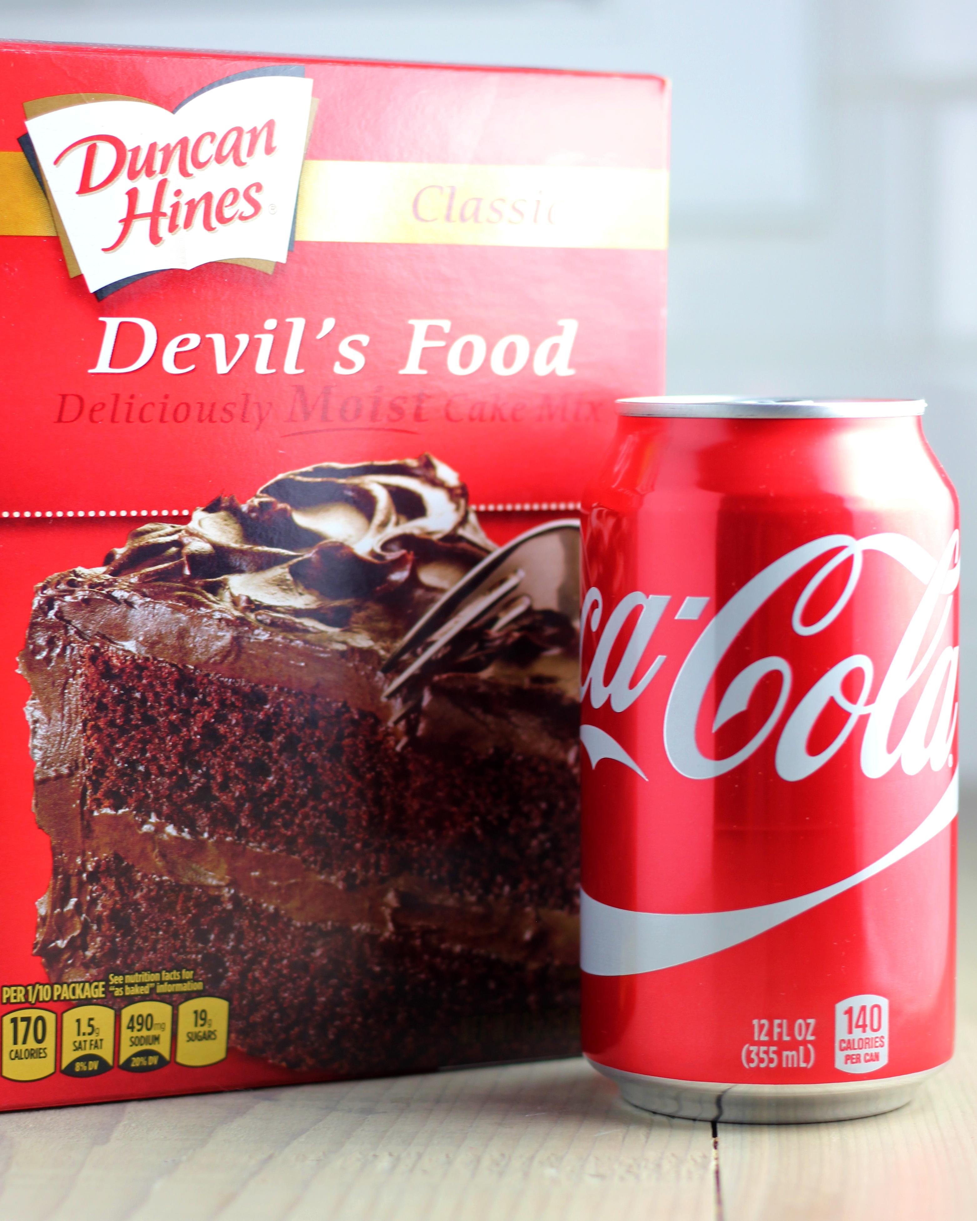 2Ingredient Coke Cupcakes